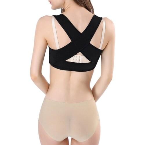 Women Back Support Vest Top Bra Posture Correctors Shapewear Push Up Breast Brace EK-New