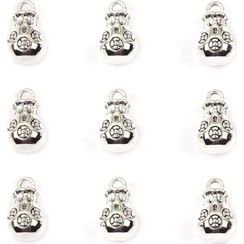 10pcs 9x15mm Tibetan Silver Lucky bag shaped Charm Spacer Loose Metal Beads For Jewelry Making Finding Accessories Wholesale