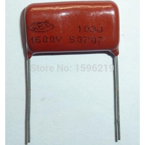 10pcs CBB capacitor 103 1600V 103J 1.6KV 0.01uF 10nF P24 CBB81 Metallized Polypropylene Film Capacitor