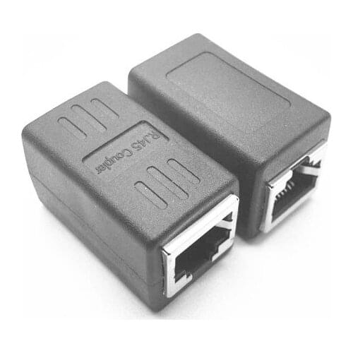 10pcs/lot RJ45 8P8C Female to Female Connector Ethernet Adapter Network Extender for Ethernet Cable