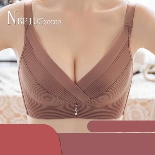2020 Push Up Anti-sagging Adjusted-straps Women Bra Sets Sexy Wire Free Female Brief Sets