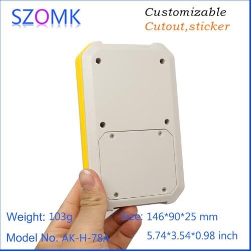 4 pcs 146*90*25mm new design electronics plastic enclosure 3x AAA device box szomk abs plastic pcb instrument case junction box