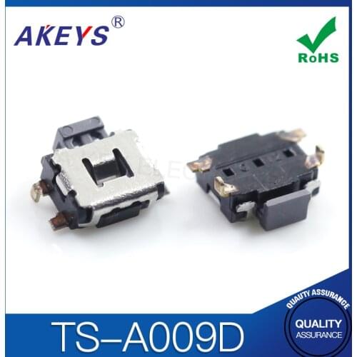 50PCS TS-A019A 3.5*4.7 Waterproof tact switch side press 4 pin SMD/SMT vertical without column without membrane