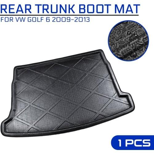 Car Floor Mat Carpet For VW Golf 6 2009-2013 Rear Trunk Anti-mud Cover