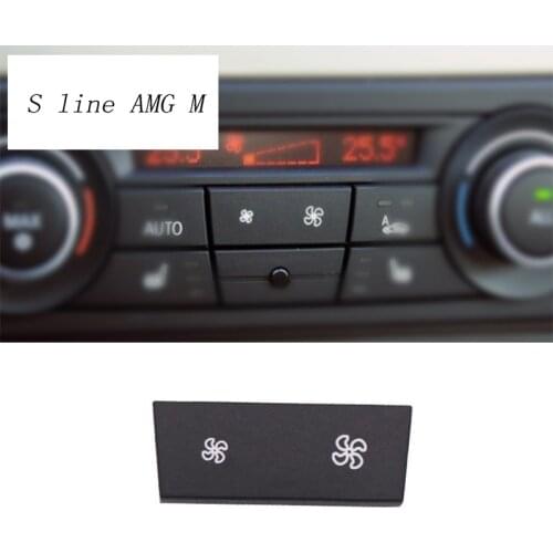 Car Styling volume knob For BMW 3 serise E90 X3 F25 X1 E84 wind amount adjust high low Covers Sitckers interior Auto Accessories