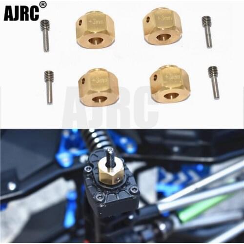 Axial AXI03007 SCX10 III Jeep WranglerCapra 1.9 UTB-AXI03004copper material hexagonal widened 3MM adapter