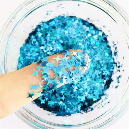 10g/20g Star Glitter Powder Star Nail Art Sequins Rhinestone Manicure Decorations Epoxy Resin Mold Filling DIY Hair Accessories
