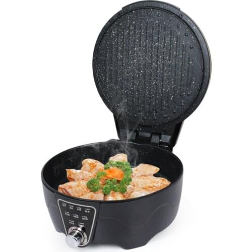 Household electric baking pan double-sided heating to deepen the electric baking pan electric frying pan to deepen the new