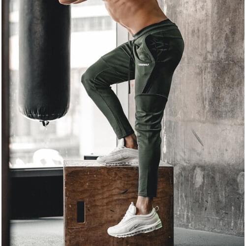 Jogger Sweatpants Men Casual Skinny Cotton Pants Gyms Fitness Workout Trousers Male 2021 Sportswear TrackPants Bottoms