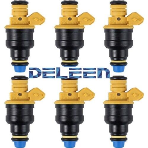 Deleen 6x High impedance Fuel Injector F1ZE-C2A / FJ68 For Ford Car Accessories