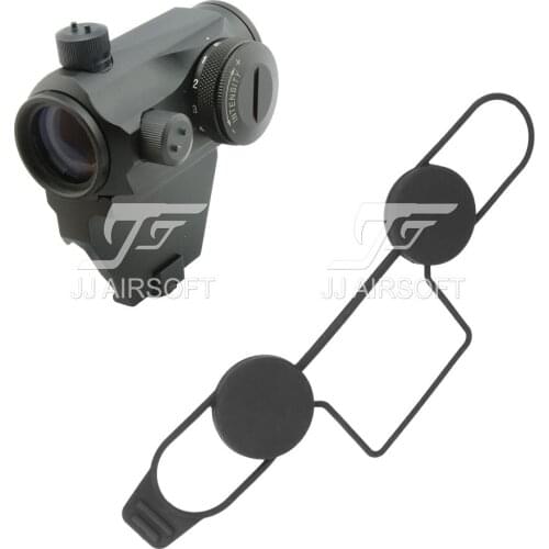 JJ Airsoft Micro 1x24 Red Dot with Offset Rail Mount (Black/Tan)