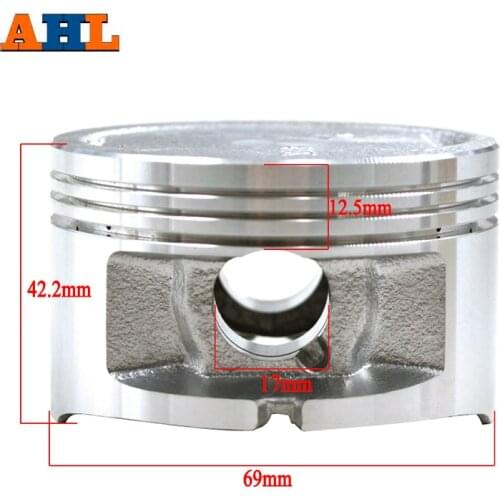 AHL STD ~+100 69mm 69.25mm 69.5mm 69.75mm 70mm Motorcycle Piston Kit Pin Rings For YAMAHA YP250 YP 250 Majesty 250 4HC