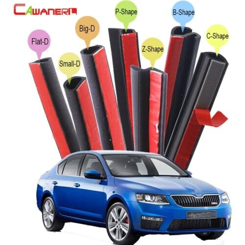 Cawanerl Auto Rubber Seal Edge Trim Weatherstrip Car Sealing Seal Strip Kit For Skoda Citigo Rapid Forman Superb Octavia