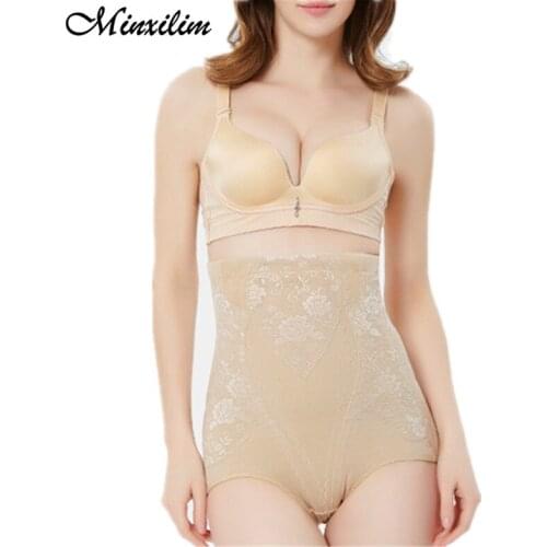 Minxilim High-Waisted Black Shaper Tummy Control Panties Body Shaper Shorts Shaping Panty Women Shapewear Slimming Underwear