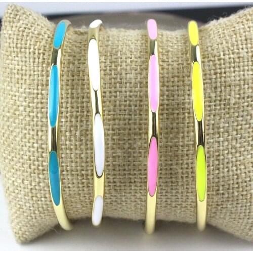 10pcs/lot Fashion colorful enamel bangle,cute beautiful bangle,popular women love babgles wholesale