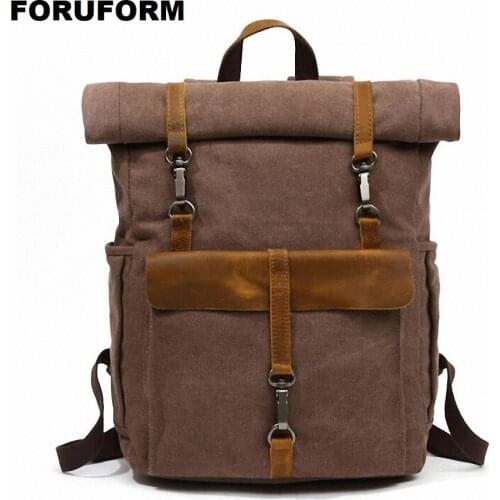 Mens Bags Stylish Travel Large Backpack Male Luggage Shoulder Bag Men Women Canvas Backpacks School Bags for Teenagers LI-2206