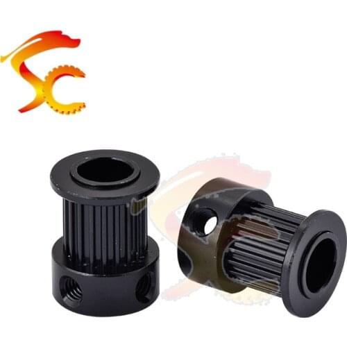 MXL 20 teeth Aluminium oxidation black Timing Pulleys bore 8mm for belt width 10mm CNC Engraving Machine Accessories