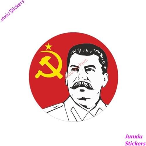 Russian President Stalin Car Sticker and Decal for Bumper Motorcycle Laptop Reflective Cover Scratches Car Accessories KK16*16cm