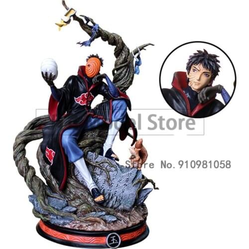 Naruto Shippuden Anime Action Figure Uchiha Obito Figma Model 32CM PVC Statue Akatsuki Oversized Desktop Collectible Toys Gift