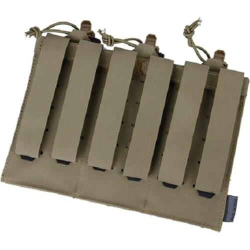 Tmc3319-de new tactical vest front plate attached bag M4 triple bag