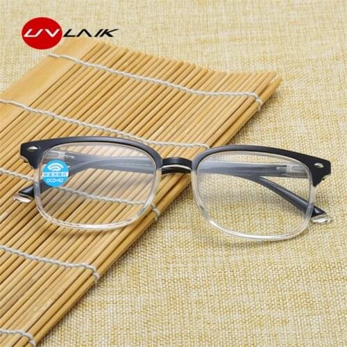UVLAIK Progressive Multifocal Glasses Men Blue Light Blocking Reading Glasses Women Points for Reader Near Far Sight Diopter