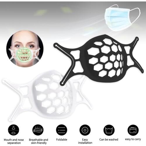 10pcs 3D Mask Bracket Face Inner Support Frame Comfortable Breathing Bracket Lipstick Protector Mask Holder
