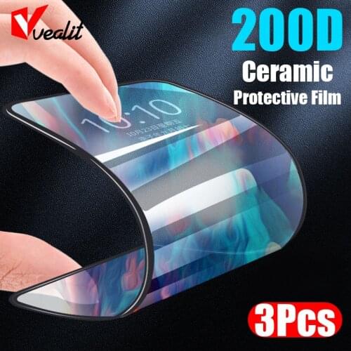 1-3Pcs Full Soft Ceramic Protective Film for iPhone 12 Pro 8 7 Plus X XR XS Max Screen Protector for iPhone 11 Pro Max 12 Mini