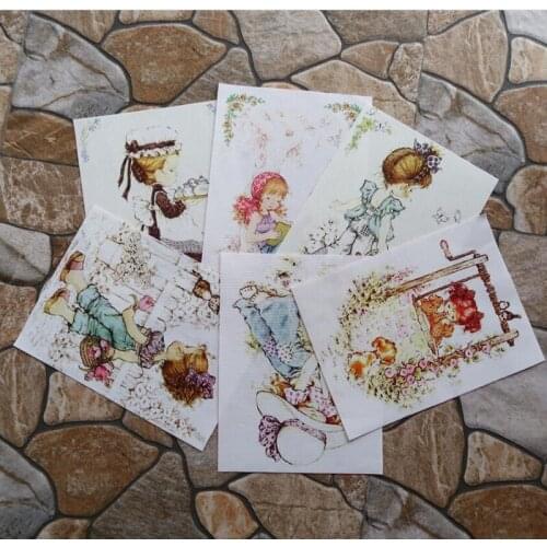 For Diy Sewing Bag/mat/purse Patchwork Quilting 15*18cm Positioning Cloth New Hand Dyed Fabric Cotton 7pcs Little Girl Purse