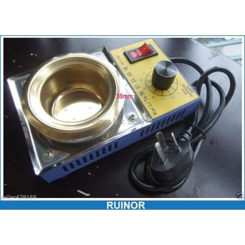 AC 220V 100W Diameter 38MM Solder Pot 300g tin melting Furnace Titanium FREE SOLDERING