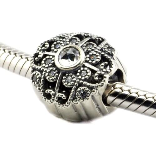 CKK Fits Pandora Charms Bracelet 925 Sterling Silver Fairytale Bloom Charm Beads for Jewelry Making Berloque
