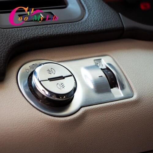 Color My Life New 3Pcs Car Headlight Switch Knob Cover Trim for Chevrolet Malibu Cruze Trax Opel Mokka ASTRA J Insignia Stickers