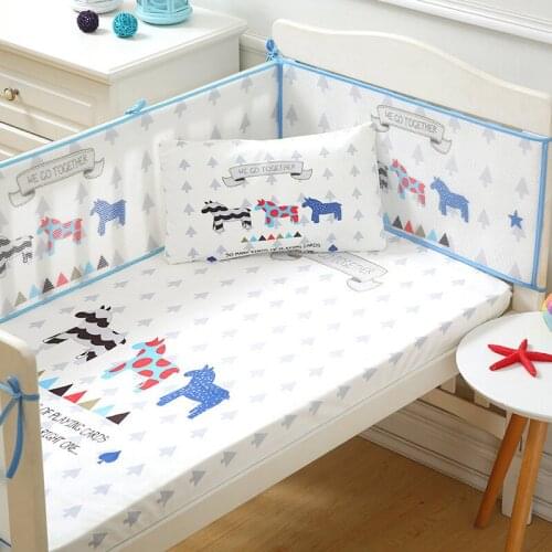 Baby Crib Bed Bumper for Newborns Summer Breathable Mesh 3D Bebe Crib Protector Cot Bumper Room Decor Baby Bedding Set