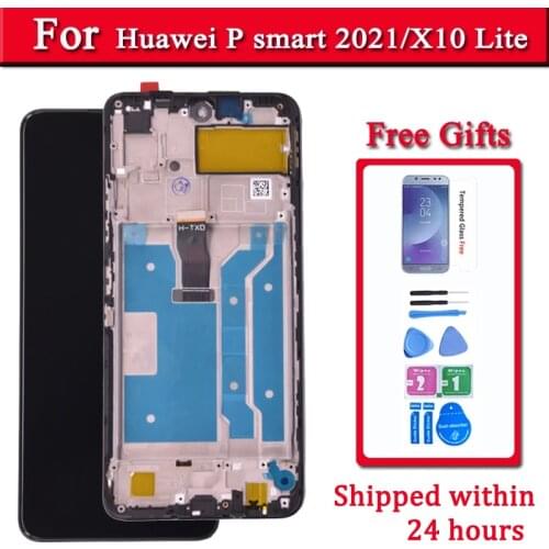 Display For Huawei P Smart 2021 PPA-LX2 LCD For Honor X10 lite DNN-LX9 For Huawei Y7a Touch Screen Digitizer Replacement