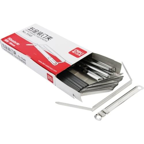 DL Effective 5549 punch supporting metal binder 2 hole punch metal clip 50 Pack Stationery for office supplies student supplies