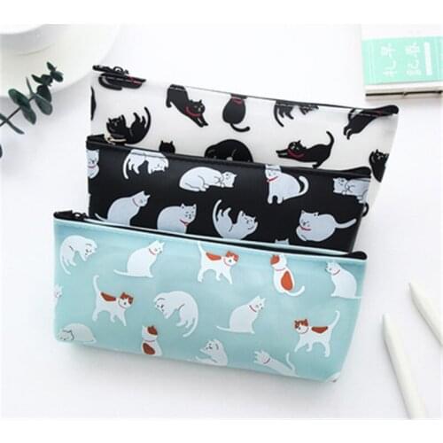 DL Creative stationery jelly cute cat student stationery pen containing simple stereo silicone adorable pen bag Exquisite