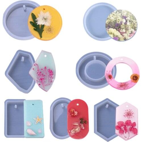 1PC Sweater tag Drop glue Mirror Silicone Mold DIY Crystal Car Pendant key Chain Craft Molds For Jewelry Making