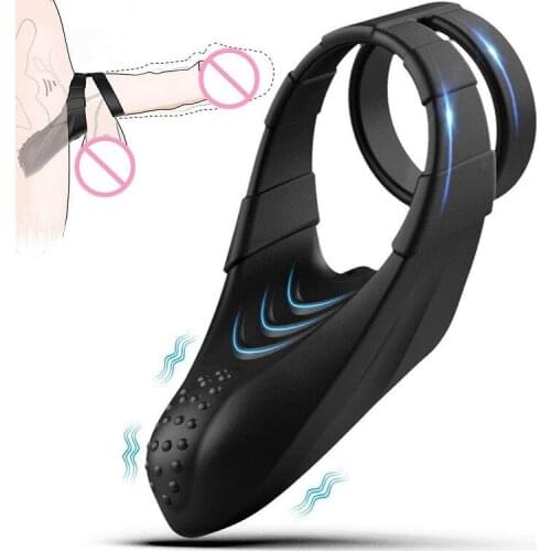 Delay Lock Sperm Charging Lock Sperm Ring Band Vibration Enhancement Ring Penis Extension Set Erection Dick Cock Ring Sex Toys