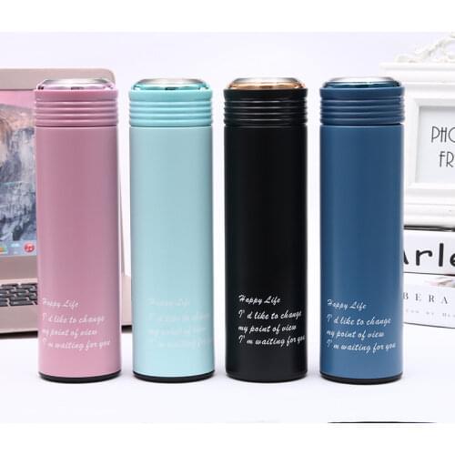 Thermos Cup Stainless Steel Vacuum Mug Diamond Cup Stainless Steel Mug Creative Straight Water Mug