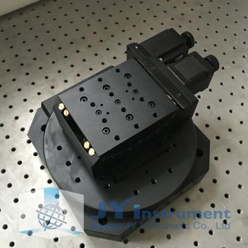 Motorized XY Tilting Rotary Table: +/-40°+200mm diameter, 360° Rotary stage