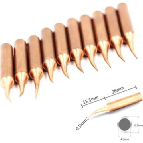 5/6Pcs Soldering Iron Tip Pure Copper 900M Soldering Iron Set Inside Hot Bare Copper Electric Soldering Iron Tip Welding Tool