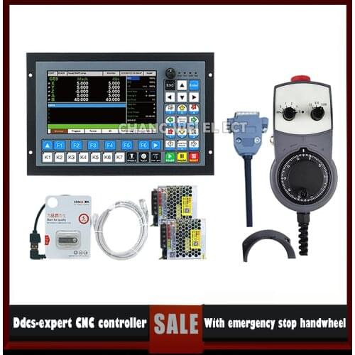 DDCS-EXPERT 3/4/5 Axis CNC Standalone Offline Controller Support Close-loop Stepper/ATC Controller Replace DDCSV3.1 stop MPG