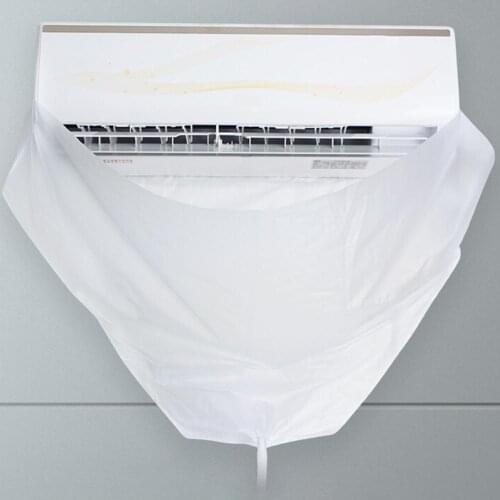 New Air Conditioner Cleaning Cover Waterproof Cleaning Dust Washing Cover Clean Protector White Household Tools