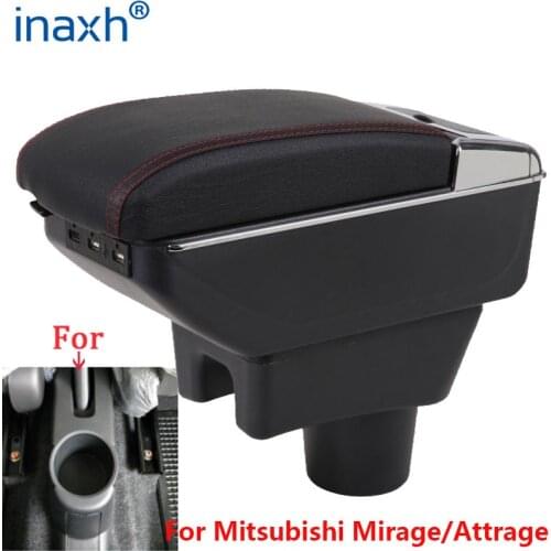 For Mitsubishi Mirage Armrest For Mitsubishi Attrage Mirage Car armrest Box interior Retrofit parts car accessories Storage box