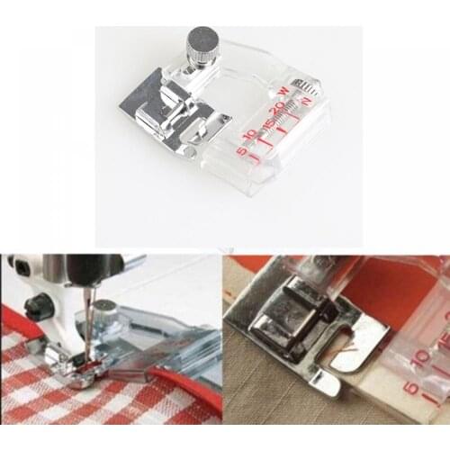 Adjustable Bias Tape Binding Foot Snap On Presser Foot For Brother Sewing Machine Accessories Adjustable Width Binding