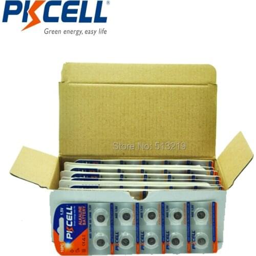 200Pcs(10Pc/Card) 60mAh Capacity G5 AG5 393A LR48 LR754 SR754W SR48 LR48 193 754 alkaline Battery Button Coins Batteries