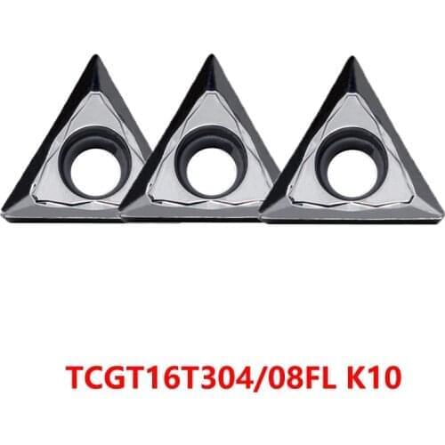 TCGT16T304 TCGT16T308 FL K10 TCGT 16T304 16T308 Carbide Inserts for Aluminum Turning Tool Lathe Cutter 100% Original CNC Cutting