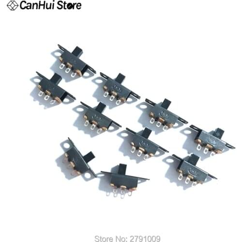 20Pcs SS12F15 SS12F15VG4 Toggle Switch 3PIN 1P2T Slide Switch Handle High 4mm 1P2T Lever Type switch SS12F15G4 3PIN