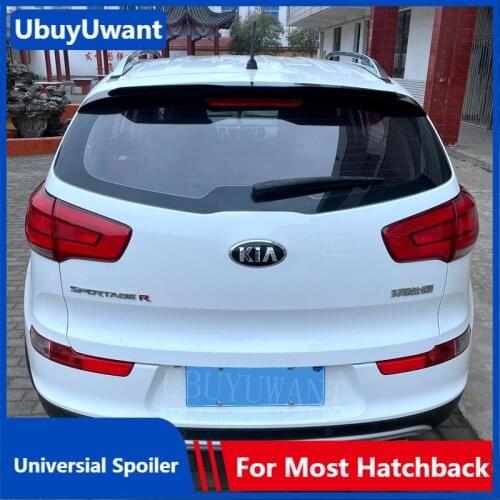 UBUYWANT Rear Roof Lip Universal Spoiler For KIA SPORTGE R 2010 - 2017 Hatchback Spoiler ABS Plastic Car Tail Wing Decoration