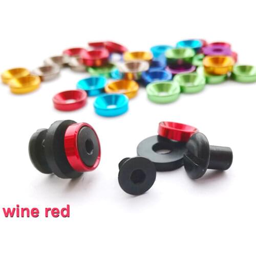 7.5mm x 5mm Wine red Color Kydex Holster SUS304 screw knife scabbard chicago screw Suitable for Tek lok buckle screw DIY