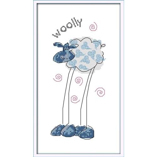 Animals with long legs Cross Stitch Kits Decorative paintings Chinese Embroidery Needlework DMC Counted Cross-stitch set Gifts